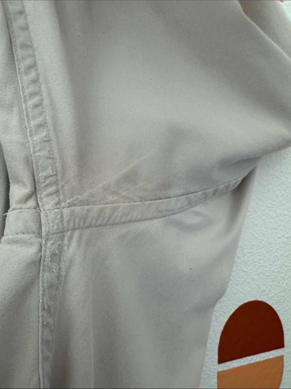 John Ashford Men’s Beige 100% Cotton Button Down Shirt Size Small Casual N0206 - Picture 6 of 6